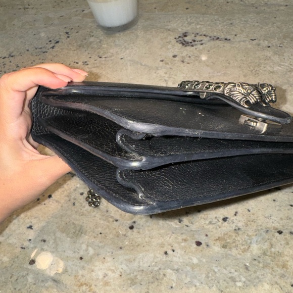 Black leather Size small Gucci Dionysus bag - Picture 5 of 10